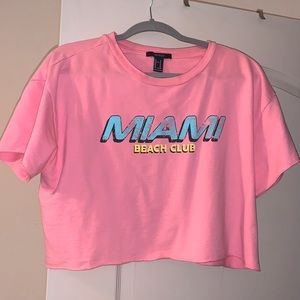 Forever 21 pink crop top